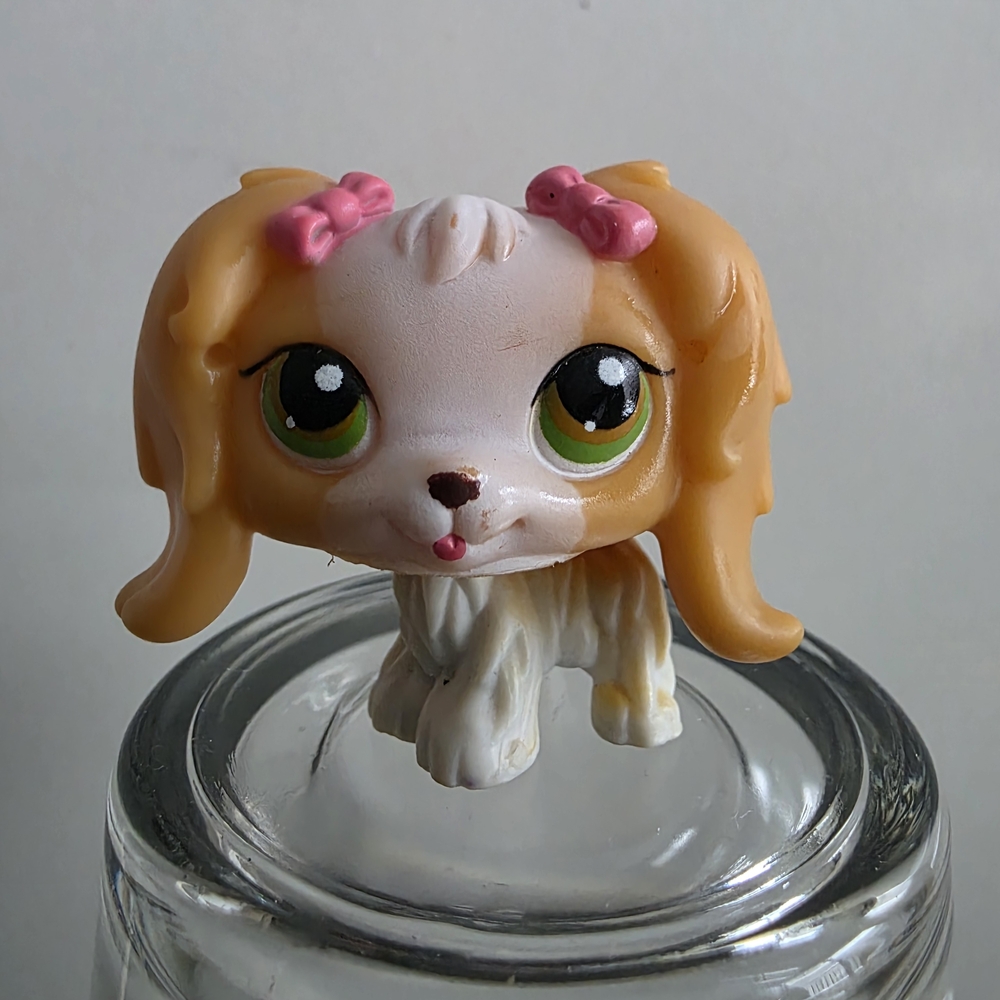 3/$22 MALTESE DOG #79 - Authentic Littlest Pet Shop - Hasbro LPS